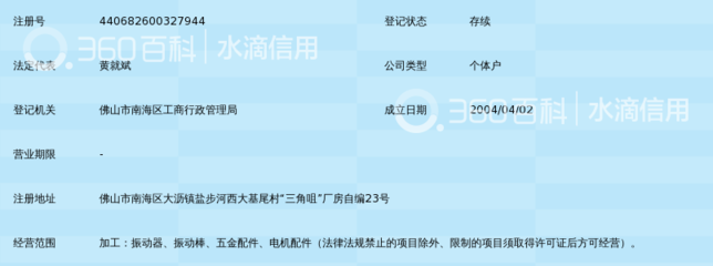 佛山市南海盐步佛建振动器厂